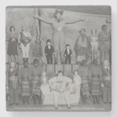 Circus Side Show Freaks Steinuntersetzer (Vorderseite)