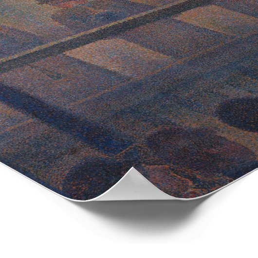 Circus Sideshow by Georges Seurat Poster (Ecke)