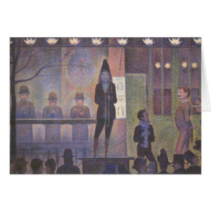 Circus Sideshow by Georges Seurat, Vintage Kunst
