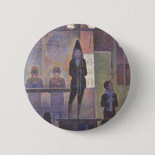 Circus Sideshow by Georges Seurat, Vintage Kunst Button