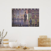 Circus Sideshow by Georges Seurat, Vintage Kunst Poster (Küche)