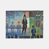 Circus Sideshow, Seurat Fleecedecke (Vorderseite (Horizontal))