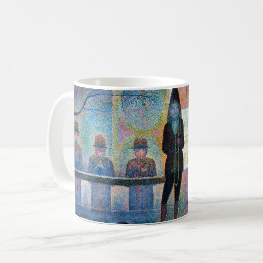 Circus Sideshow, Seurat Kaffeetasse (Vorderseite Links)