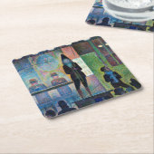 Circus Sideshow, Seurat Rechteckiger Pappuntersetzer (angewinkelt)