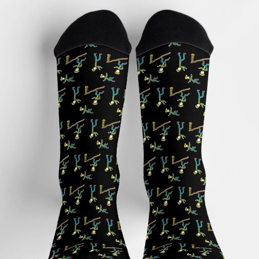 Circus Stickmen Acrobats Socken (Oben)