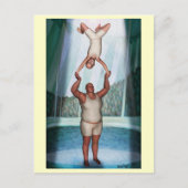 Circus Strongman Postkarte (Vorderseite)