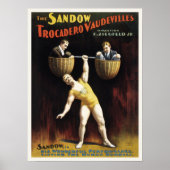 Circus Strongman Sandow Trocadero Vaudevilles Lift Poster (Vorne)