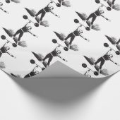 Circus Strongman Wrapping Paper Geschenkpapier (Ecke)