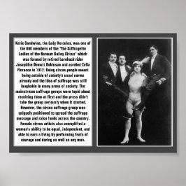 Circus Suffragette Katie Sandwina Barnum Bailey Poster