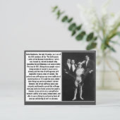 Circus suffragette Katie Sandwina Barnum Bailey Postkarte (Stehend Vorderseite)