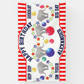 Circus Thema Elephant Birthday Party Banner (Vertikal)