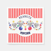 Circus Thema Elephant Birthday Party Serviette (Vorderseite)