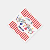 Circus Thema Elephant Birthday Party Serviette (Ecke)