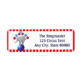 Circus Thema Elephant Karneval Streifen (Vorne)