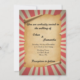 Circus Thema Hochzeit Einladung