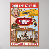 Circus Theme Foam Board Welcome Sign Poster (Vorne)