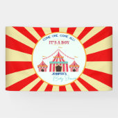 Circus Themed Baby Dusche Party Banner (Horizontal)