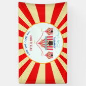Circus Themed Baby Dusche Party Banner (Vertikal)