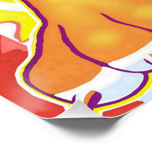 Circus Tiger 20x20 Poster (Ecke)