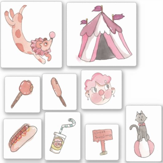 Circus Town Aufkleber (Vorderseite)