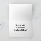 Circus Train Birthday Card Karte (Innenseite)