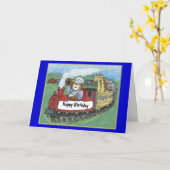 Circus Train Birthday Card Karte (Gelbe Blume)