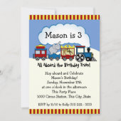 Circus Train Einladung (Vorderseite)