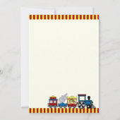 Circus Train Einladung (Rückseite)