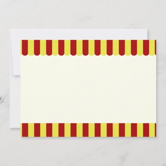 Circus Train Foto Einladung (Rückseite)