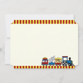 Circus Train Kindergeburtstag Einladung (Rückseite)