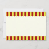 Circus Train Twin Foto Einladung (Rückseite)