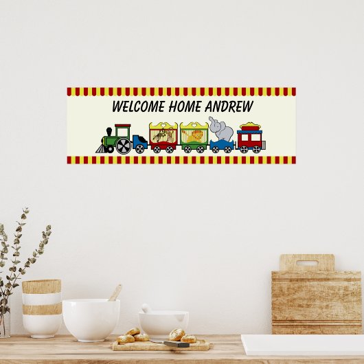 Circus Train Welcome Poster (Küche)