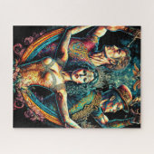 Circus Trapeze Artists Performer Cirque Vaudeville Puzzle (Horizontal)