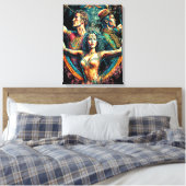 Circus Trapeze Artists Performers Cirque Art Leinwanddruck (Insitu (Schlafzimmer))