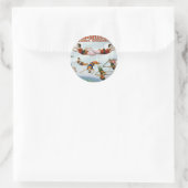 Circus Trapeze Runder Aufkleber (Tasche)