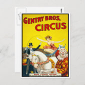 Circus Trick Rider, 1920 Postkarte (Vorne/Hinten)