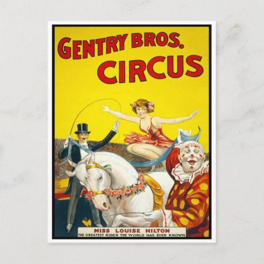 Circus Trick Rider, 1920 Postkarte (Vorderseite)