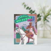 Circus Trick Rider Postkarte (Stehend Vorderseite)