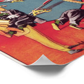 Circus von Broncho Bill, Birmingham c.1890-1910 Poster (Ecke)