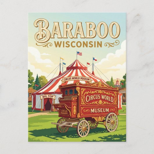 Circus World Museum USA Postkarte (Vorderseite)