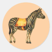 Circus Zebra Sticker (Vorderseite)