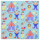 Circus Zelt Cartoon Clowns & Tiere Personalisiert Stoff (Muster)