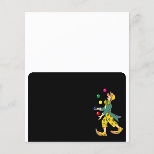 Circus Zent Clown, Kinder Entertainer, Clownwerbun Flyer (Hinten)