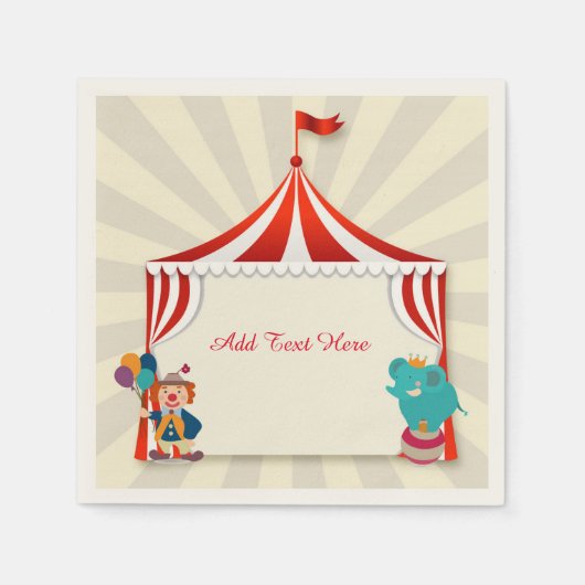 Circus Zent, Performers Serviette (Vorderseite)