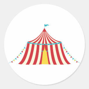 Circus Zent Runder Aufkleber