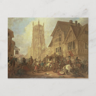 Cirencester Market Place mit der Abtei und dem K Postkarte