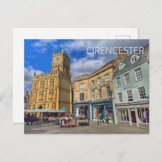Cirencester Postkarte (Vorne/Hinten)