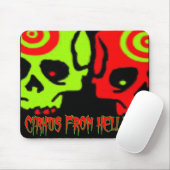 CIRKUS VON DER HÖLLEN-SCHÄDEL-MAUSUNTERLAGE MOUSEPAD (Mit Mouse)