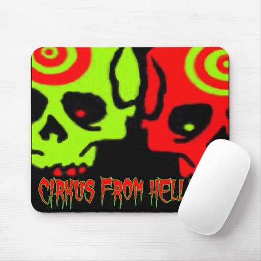 CIRKUS VON DER HÖLLEN-SCHÄDEL-MAUSUNTERLAGE MOUSEPAD (Mit Mouse)