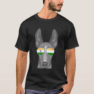 Cirnechi Dellâ€™Ätna Hund Indien FlaggenSonnenbril T-Shirt